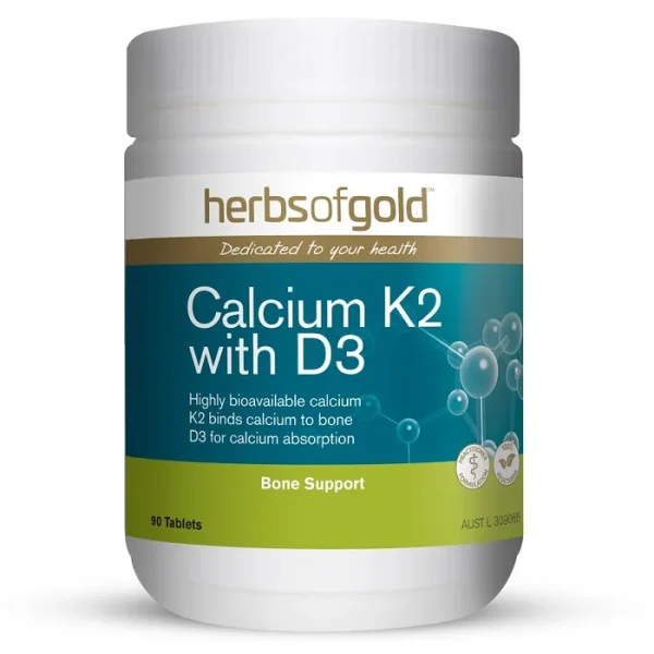 Herbs of Gold Calcium K2 with D3