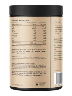 Switch Nutrition Creatine Monohydrate Information
