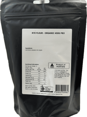 Wellness Nutrition Middle Park Organic Rye Flour Information