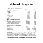 Switch Nutrition Alpha (Alpha Optimisation Formula)