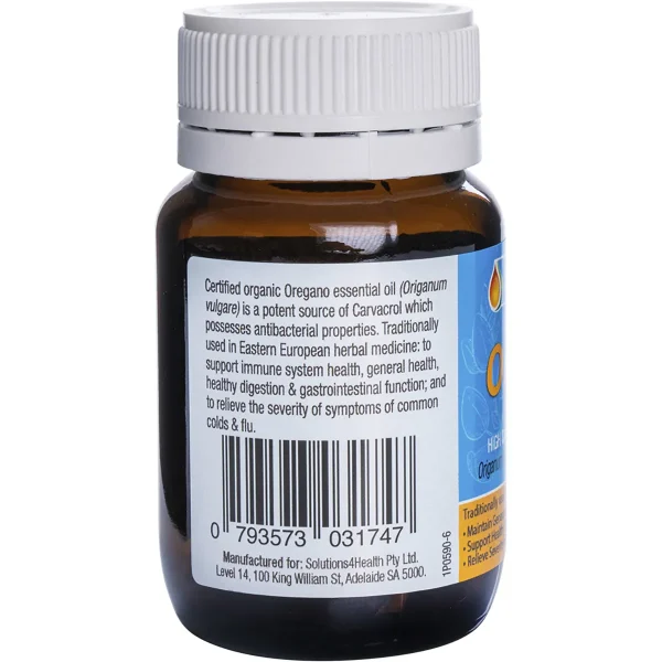 Solutions 4 Health Oil of Wild Oregano Capsules