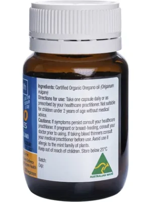 Wellness Nutrition Solutions 4 Health Oil of Wild Oregano 30 Caps Ingredients