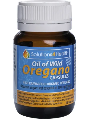 Solutions 4 Health Oil of Wild Oregano Capsules