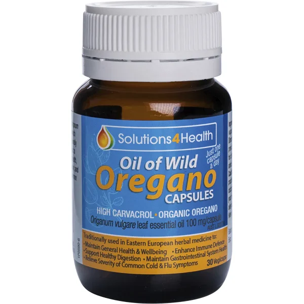 Solutions 4 Health Oil of Wild Oregano Capsules