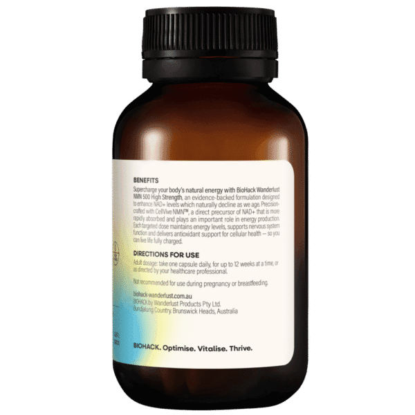 BioHack Wanderlust NMN 500 High Strength