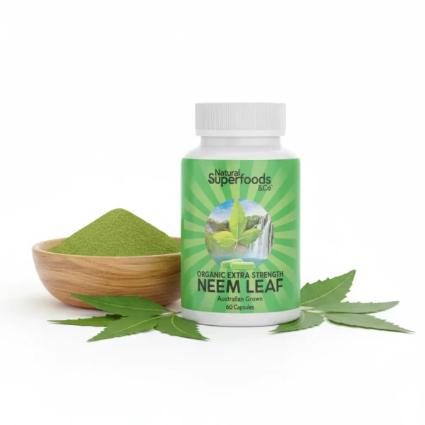 Natural Superfoods & Co Organic Neem Leaf 60 Capsules