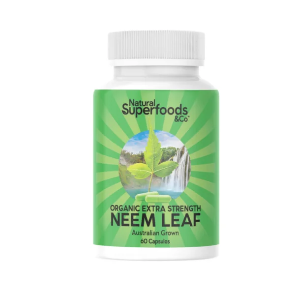 Natural Superfoods & Co Organic Neem Leaf 60 Capsules