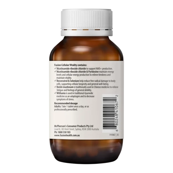 Fusion Health Cellular Vitality 60 Tablets